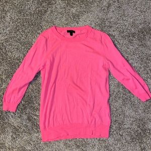 J. Crew 100% Merino Wool Pink Sweater